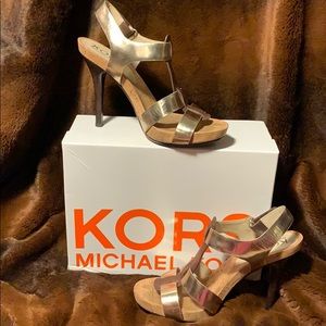Michael Kors Metallic Leather Heels